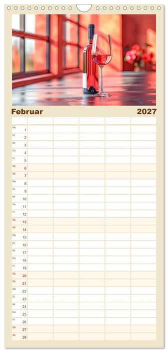 Der Weingenießer (CALVENDO Familienplaner 2027)