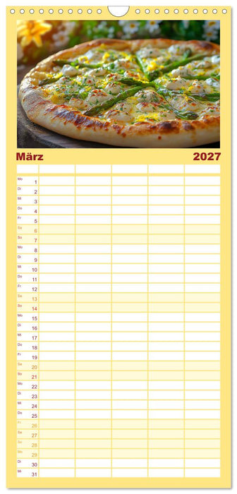 Pizza geht immer - Zu jeder Jahreszeit (CALVENDO Familienplaner 2027)