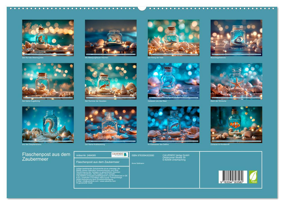 Flaschenpost aus dem Zaubermeer (CALVENDO Premium Wandkalender 2027)