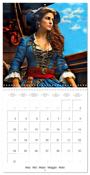 Female Pirates - Courage and Adventure (CALVENDO Monthly Calendar 2027)