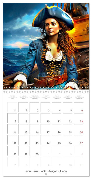 Female Pirates - Courage and Adventure (CALVENDO Monthly Calendar 2027)
