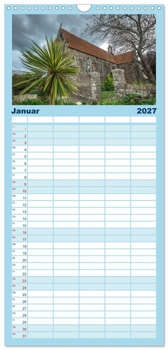 Rundreise: Dorset in sieben Tagen (CALVENDO Familienplaner 2027)