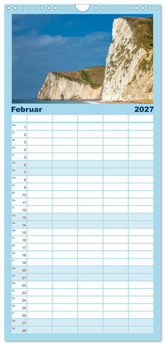 Rundreise: Dorset in sieben Tagen (CALVENDO Familienplaner 2027)