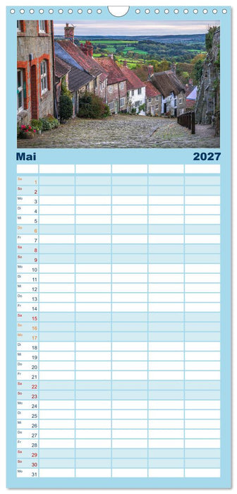 Rundreise: Dorset in sieben Tagen (CALVENDO Familienplaner 2027)