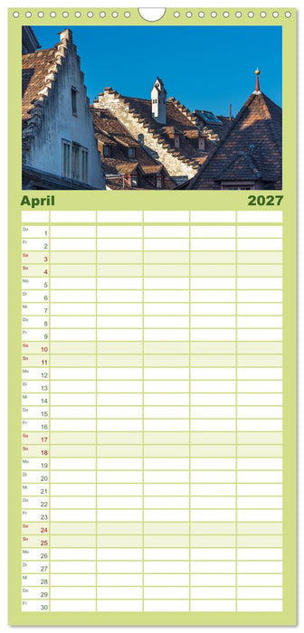 Schaffhausen - nördlichste Stadt der Schweiz (CALVENDO Familienplaner 2027)