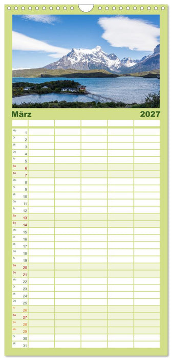 Chile - Facetten landschaftlicher Vielfalt (CALVENDO Familienplaner 2027)