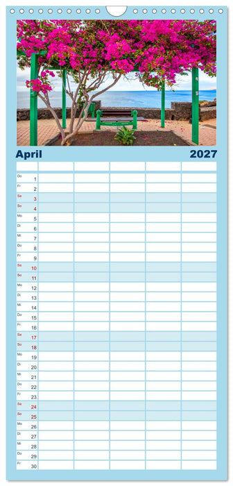 Urlaubsparadies Lanzarote (CALVENDO Familienplaner 2027)