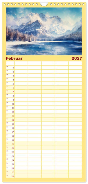 Farben und Licht - Landschaftsmalerei im Jahreskreis (CALVENDO Familienplaner 2027)