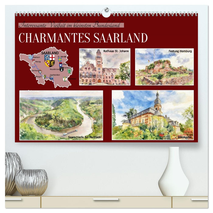 Charmantes Saarland (CALVENDO Premium Wandkalender 2027)