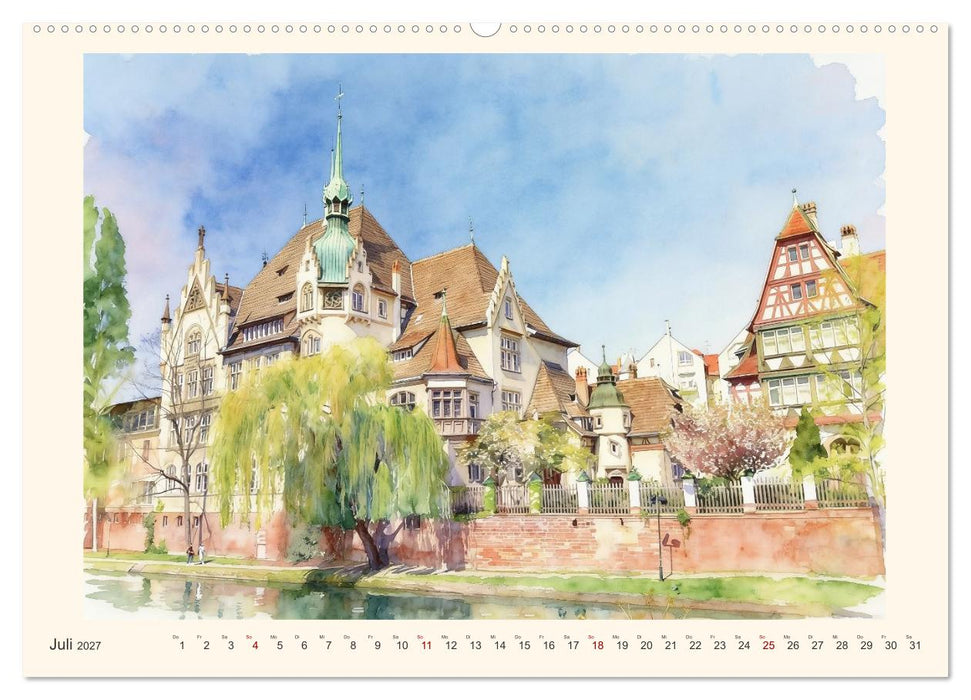Charmantes Saarland (CALVENDO Premium Wandkalender 2027)