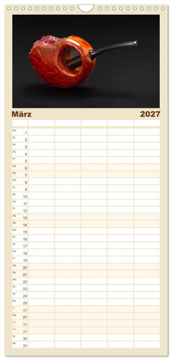 Pfeifenwelten (CALVENDO Familienplaner 2027)