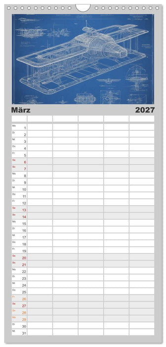 Steampunk - Blaupausen (CALVENDO Familienplaner 2027)