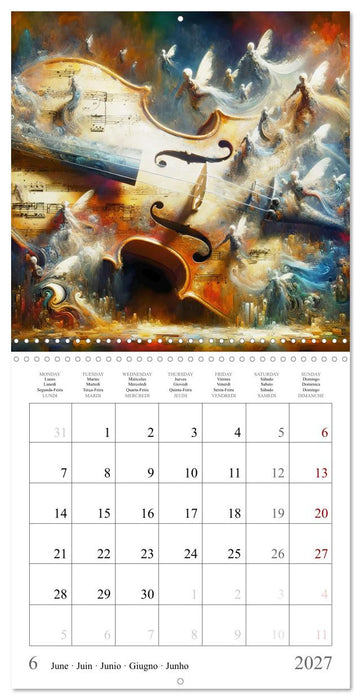 Concert des anges (CALVENDO Calendrier mensuel 2027)