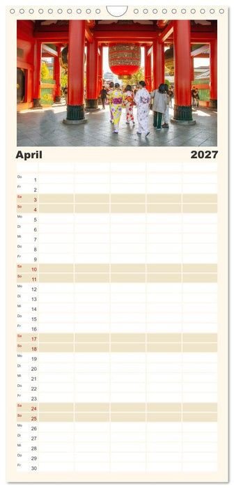 Japanische Tempel und Schreine (CALVENDO Familienplaner 2027)