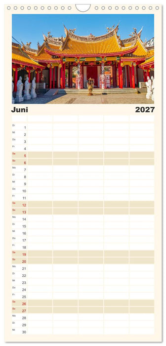 Japanische Tempel und Schreine (CALVENDO Familienplaner 2027)
