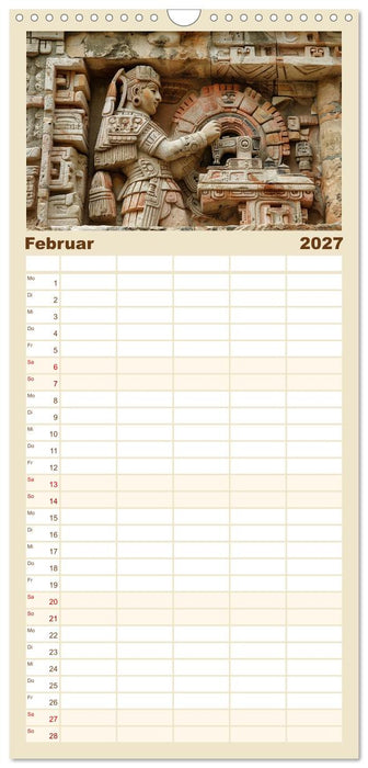 Die Maya und ihre Geheimnisse (CALVENDO Familienplaner 2027)