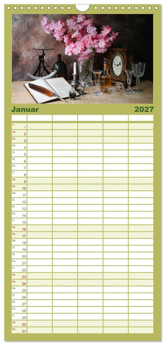Stillleben Alte Meister (CALVENDO Familienplaner 2027)