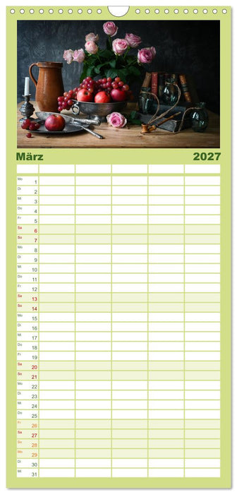 Stillleben Alte Meister (CALVENDO Familienplaner 2027)