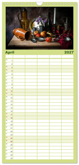 Stillleben Alte Meister (CALVENDO Familienplaner 2027)