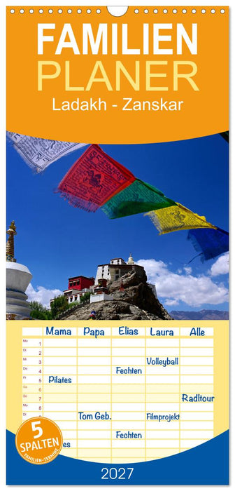 Ladakh - Zanskar (CALVENDO Familienplaner 2027)
