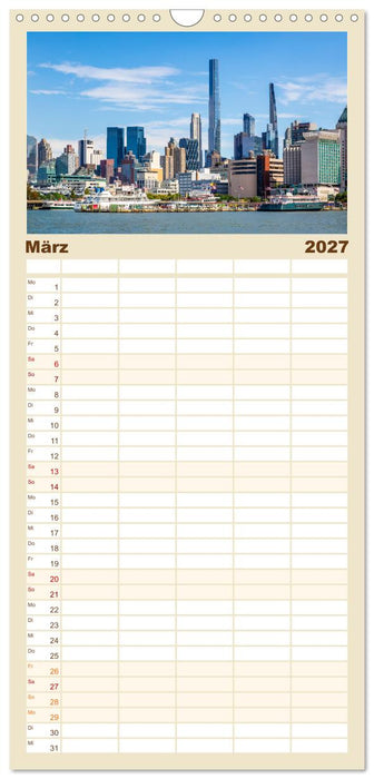 NEW YORK CITY Urbane Magie (CALVENDO Familienplaner 2027)