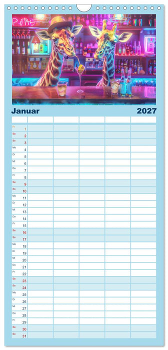 Tierisches Barleben (CALVENDO Familienplaner 2027)