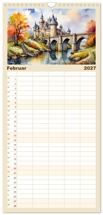 Märchenschlösser und Burgen (CALVENDO Familienplaner 2027)