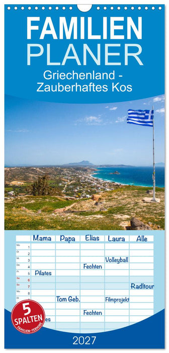 Griechenland - Zauberhaftes Kos (CALVENDO Familienplaner 2027)