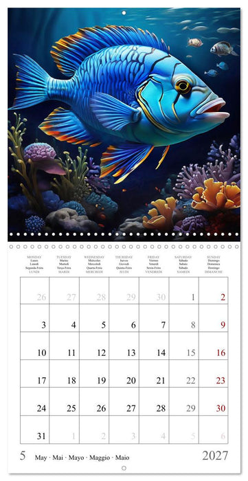 Sea Life - Coral Reef Animals (CALVENDO Monthly Calendar 2027)