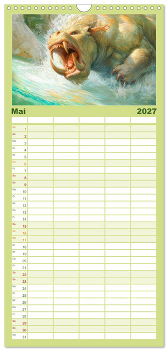 Schaurig schöne Biester (CALVENDO Familienplaner 2027)