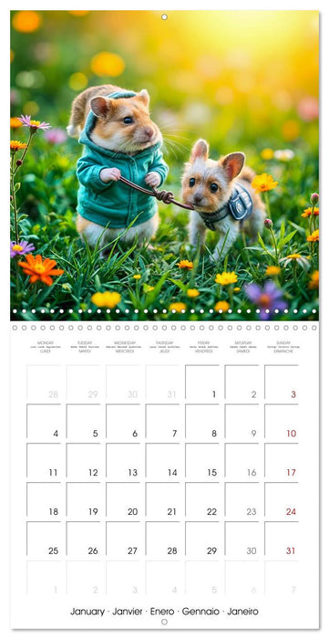 Hamster heart and paw friends (CALVENDO Monthly Calendar 2027)
