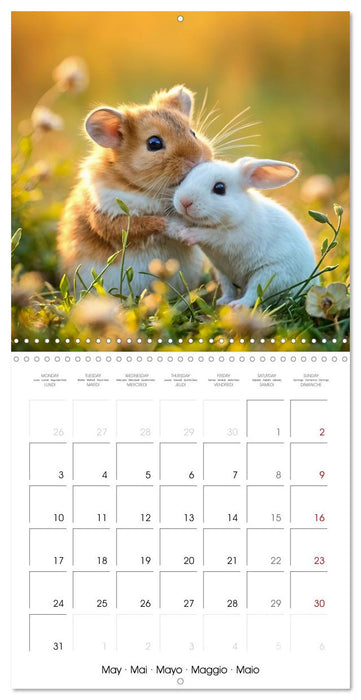 Hamster heart and paw friends (CALVENDO Monthly Calendar 2027)