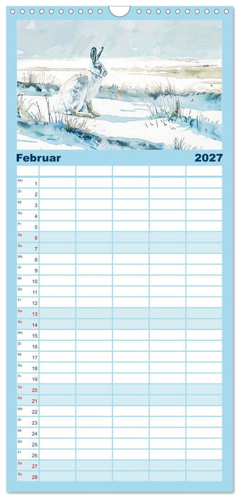 Eisige Polarkreise - Faszination der polaren Tierwelt (CALVENDO Familienplaner 2027)