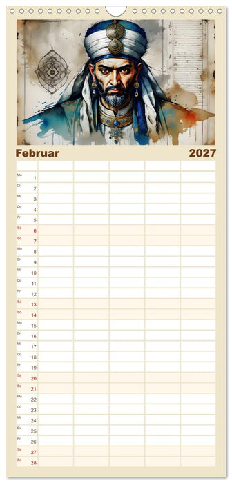 Legendäre Ikonen der Geschichte (CALVENDO Familienplaner 2027)