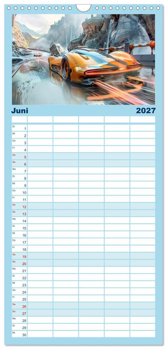 Futuristische Boliden - Asiatisch inspiriert (CALVENDO Familienplaner 2027)