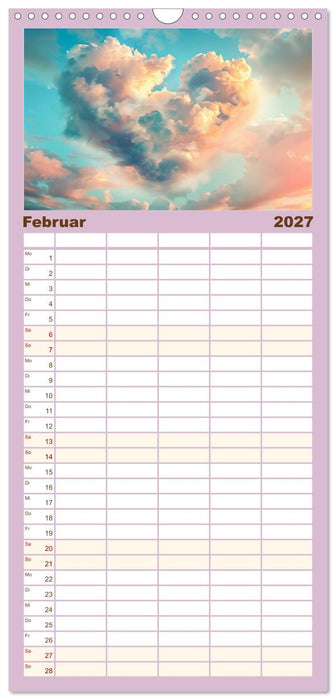 Mit dem Herzen der Natur (CALVENDO Familienplaner 2027)