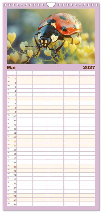 Mit dem Herzen der Natur (CALVENDO Familienplaner 2027)