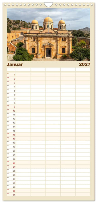 Faszination Kloster (CALVENDO Familienplaner 2027)