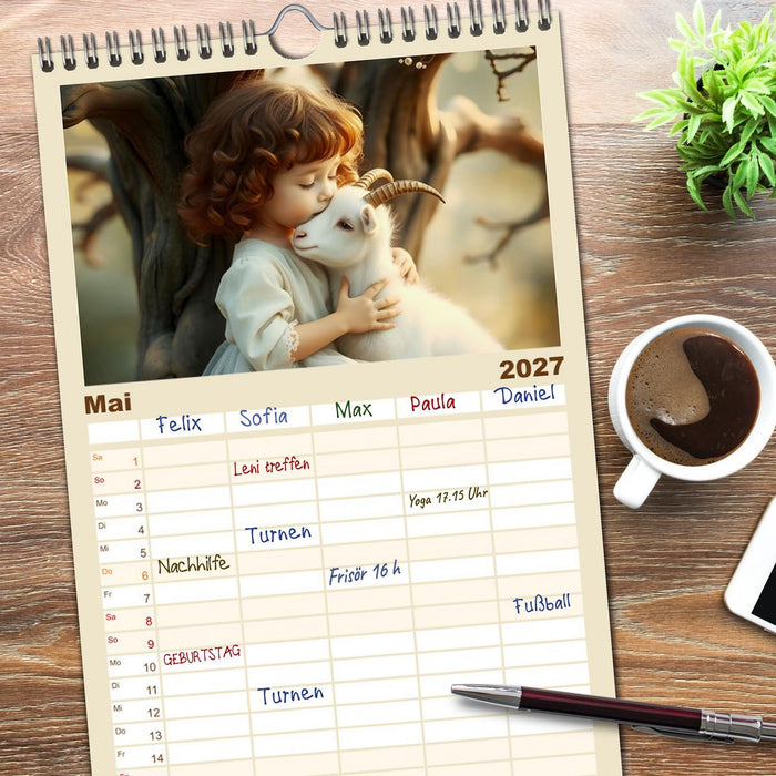 Freundschaften ohne Worte (CALVENDO Familienplaner 2027)