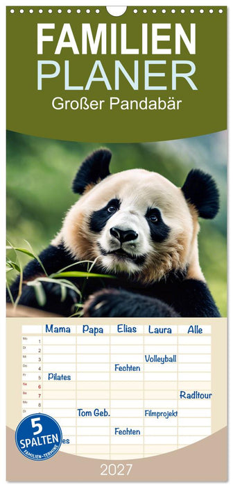 Großer Pandabär (CALVENDO Familienplaner 2027)
