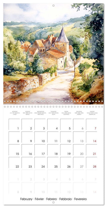 Watercolor Journeys (CALVENDO Monthly Calendar 2027)