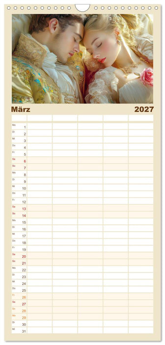 Zarte anmutige Romanzen (CALVENDO Familienplaner 2027)