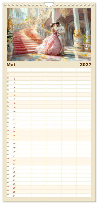 Zarte anmutige Romanzen (CALVENDO Familienplaner 2027)