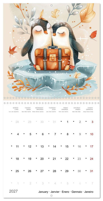Through the year with love (CALVENDO Monthly Calendar 2027)