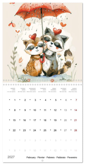 Through the year with love (CALVENDO Monthly Calendar 2027)