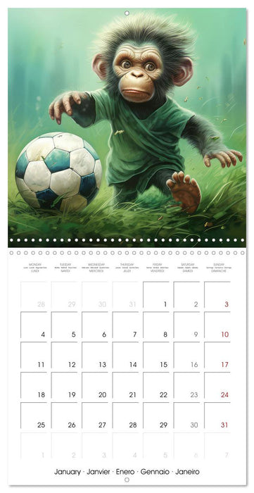 Kicking baby monkeys (CALVENDO Monthly Calendar 2027)
