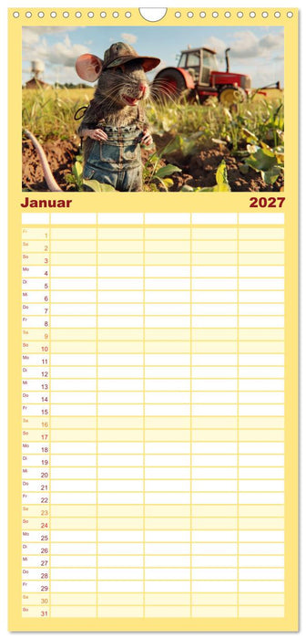 Der tierisch lustige Bauern-Kalender (CALVENDO Familienplaner 2027)