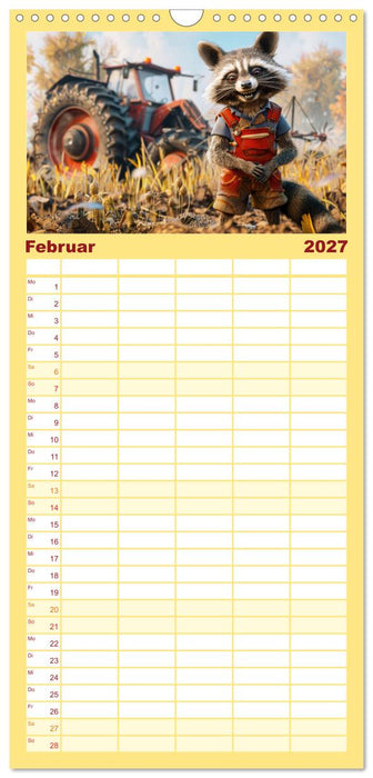 Der tierisch lustige Bauern-Kalender (CALVENDO Familienplaner 2027)