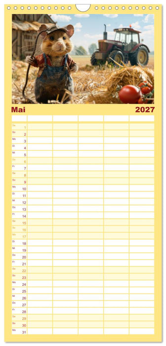 Der tierisch lustige Bauern-Kalender (CALVENDO Familienplaner 2027)