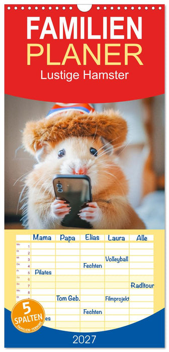 Lustige Hamster (CALVENDO Familienplaner 2027)